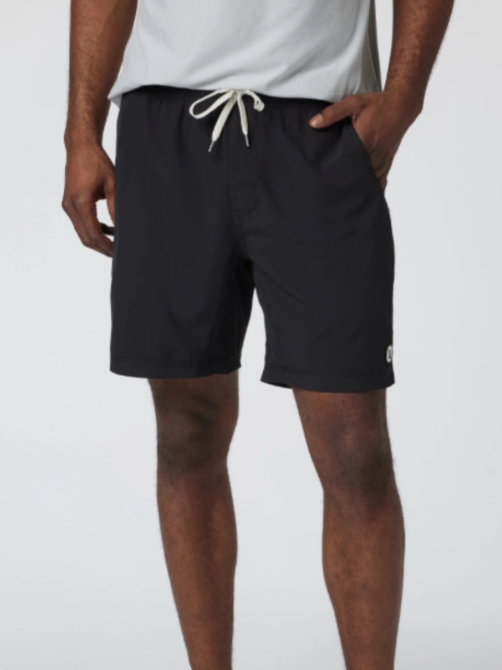 Vuori Men's Small Jogger Shorts Black Athletic Drawstring Shorts